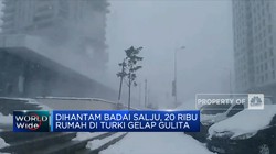 Dihantam Badai Salju, 20 Ribu Rumah di Turki Gelap Gulita