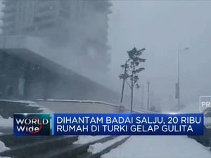Dihantam Badai Salju, 20 Ribu Rumah di Turki Gelap Gulita