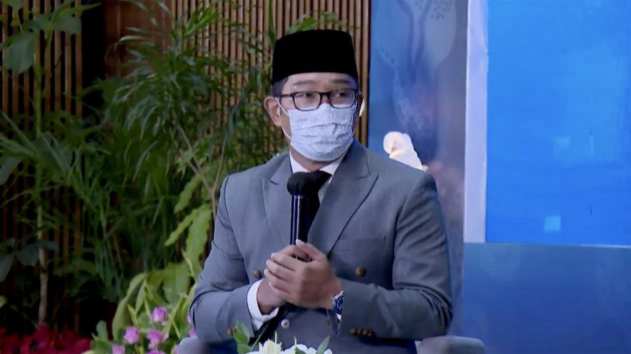Gubernur Jawa Barat, Ridwan Kamil di acara Investasi Jawa Barat Juara