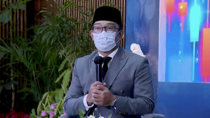 Gubernur Jawa Barat, Ridwan Kamil di acara Investasi Jawa Barat Juara 