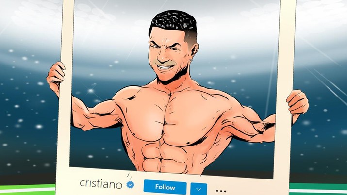 Instagram Down, Followers Christiano Ronaldo Hilang 3 Juta