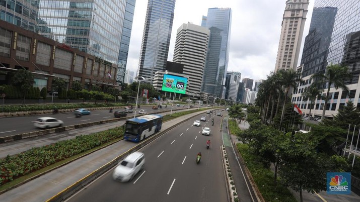 Mobilitas Warga Jakarta Saat PPKM Level 3 (CNBC Indonesia/Andrean Kristianto)