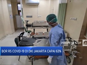 BOR RS Covid-19 Di DKI Jakarta Capai 63%