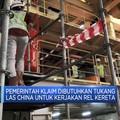 Tukang Las Asal China Di Kereta Cepat