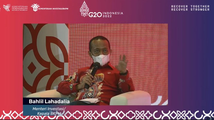 Kepala Badan Koordinasi Penanaman Modal (BKPM) Bahlil Lahadalia (Tangakapan Layar Youtube) Kepala Badan Koordinasi Penanaman Modal (BKPM) Bahlil Lahadalia (Tangakapan Layar Youtube)