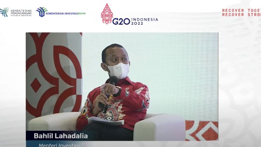 Kepala Badan Koordinasi Penanaman Modal (BKPM) Bahlil Lahadalia (Tangakapan Layar Youtube)