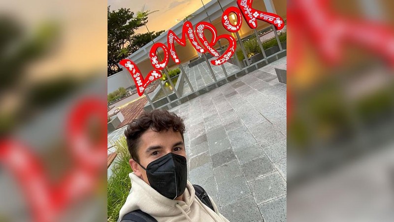 Marc Marquez tiba di lombok (Dok. Instagram/marcmarquez93)