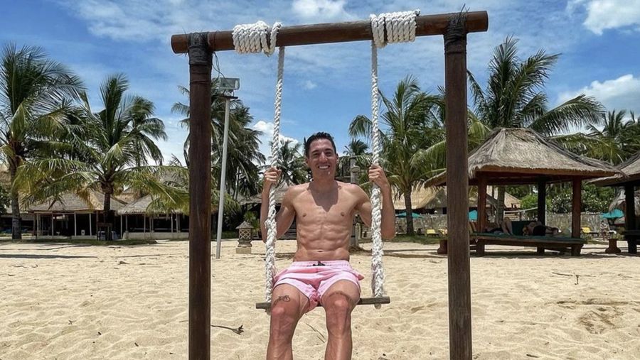 Marc Marquez tiba di lombok (Dok. Instagram/marcmarquez93)