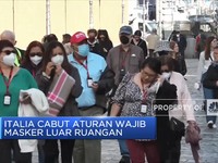 Italia Cabut Aturan Wajib Masker Luar Ruangan