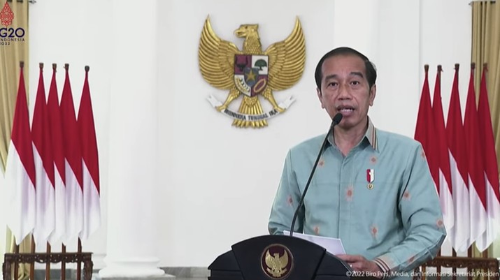 Presiden RI Jokowi di Puncak Peringatan Hari Pers Nasional, Istana Kepresidenan Bogor, 9 Februari 2022