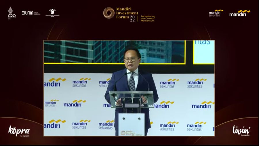 Wakil Menteri BUMN Kartika Wirjoatmodjo (Dok: Tangkapan Layar Mandiri Investment Forum 2022)