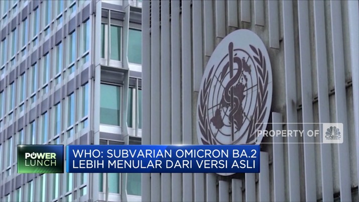 WHO: Subvarian Omicron BA.2 Lebih Menular WHO: Subvarian Omicron BA.2 Lebih Menular