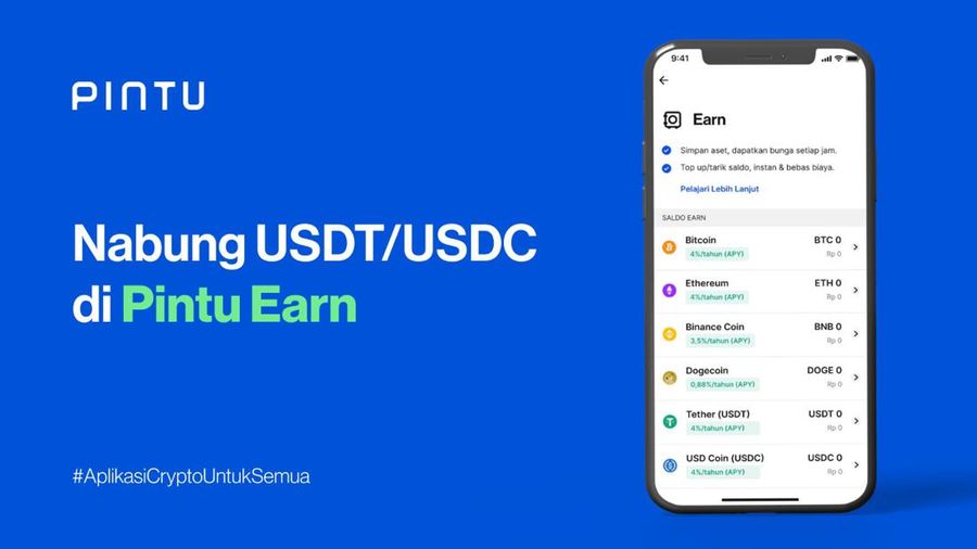 Kini Nabung Crypto  USDT & USDC Bisa melalui Pintu