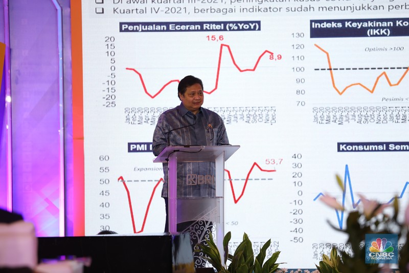 Direktur Utama Bank BRI, Sunarso di acara BRI Microfinance Outlook 2022 (CNBC Indonesia/Tri Susilo) Direktur Utama Bank BRI, Sunarso di acara BRI Microfinance Outlook 2022 (CNBC Indonesia/Tri Susilo)