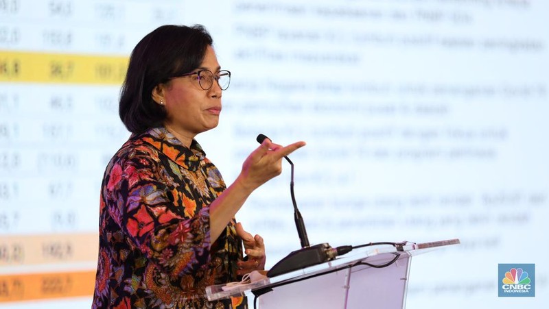 Direktur Utama Bank BRI, Sunarso di acara BRI Microfinance Outlook 2022 (CNBC Indonesia/Tri Susilo)