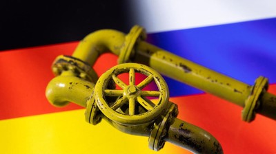 Ilustrasi bendera Jerman dan Rusia (REUTERS/DADO RUVIC)