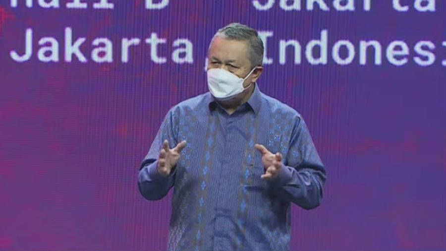Gubernur Bank Indonesia, Perry Warjiyo dalam acara Casual Talks On Digital Payment Innovation Of Banking. (Tangkapan layar via Youtube Bank Indonesia)