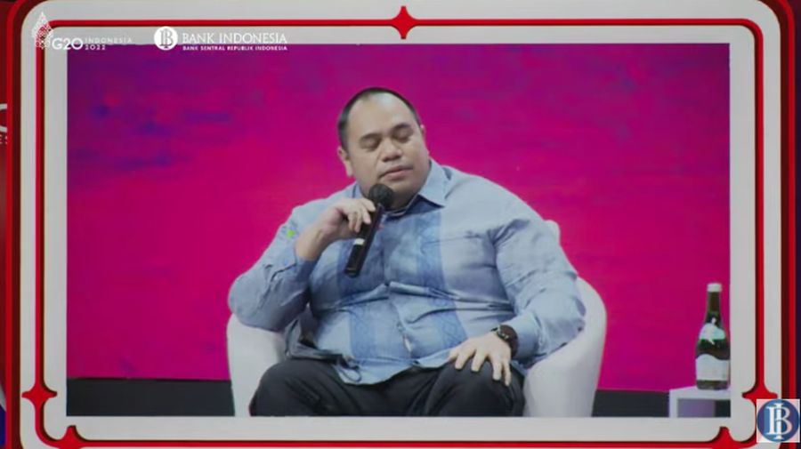 Ketua Umum Dewan Pengurus Harian Asosiasi Fintech Indonesia (Aftech), Pandu Patria Sjahrir dalam acara Casual Talks On Digital Payment Innovation Of Banking.