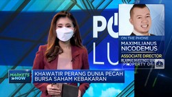 Khawatir Perang Dunia, IHSG Anjlok Hingga 1,34%