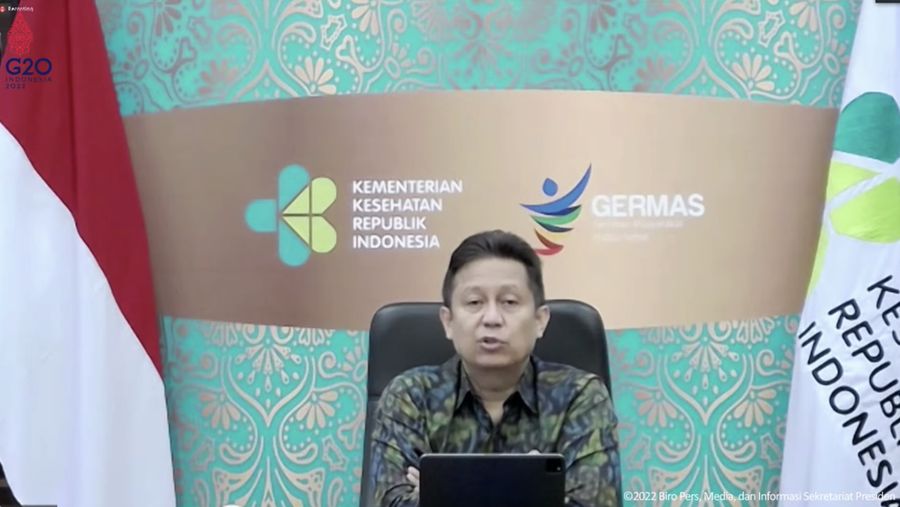 Menteri Kesehatan, Budi Gunadi Sadikin Saat Konfrensi Pers PPKM. (tangkapan Layar Youtube Sekretariat Presiden)