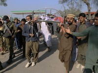 Potret Pemakaman Pria Pakistan yang Diduga Bakar Alquran