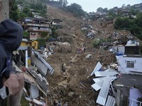 Potret Tanah Longsor Timpa Pemukiman Brasil, 34 Orang Tewas