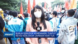 Buruh Geruduk Kemenaker, Tuntut Revisi Kebijakan JHT