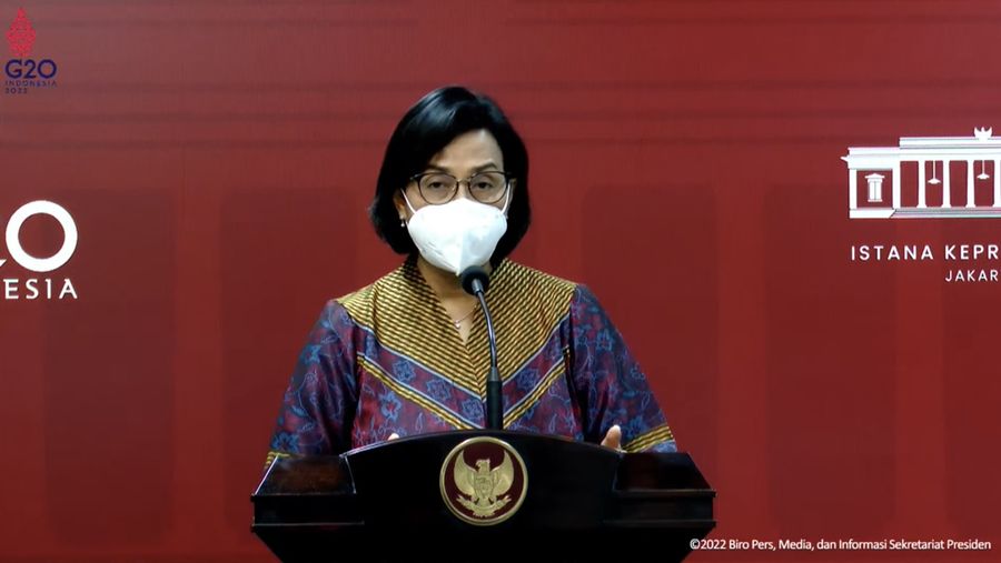 Menteri Keuangan Sri Mulyani (Tangkapan Layar Youtube Sekretariat Presiden RI)