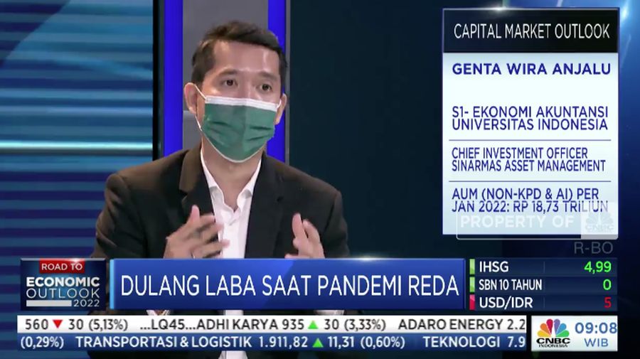 Chief Investment Officer PT Sinarmas Asset Management, Genta Wira Anjalu