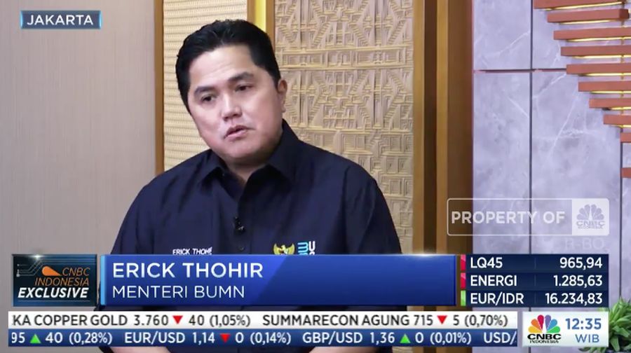 Menteri BUMN Erick Thohir