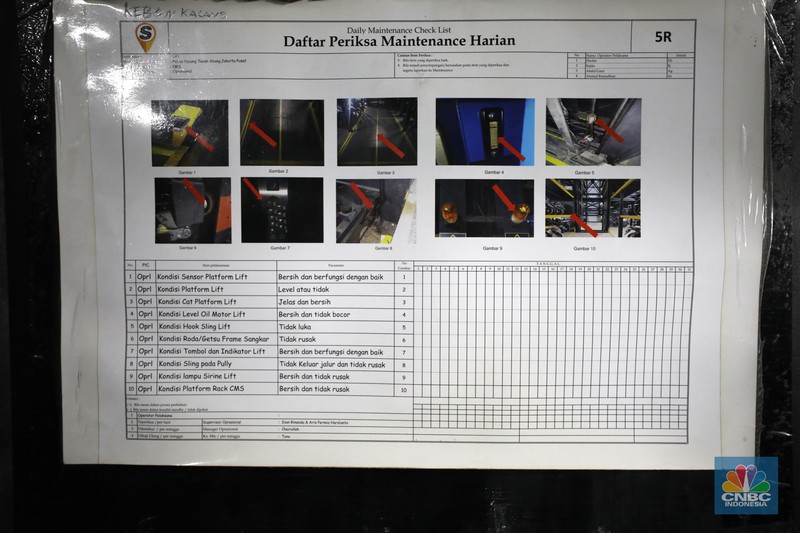 Warga memakirkan motornya di tempat parkir dengan menggunakan sistem parkir susun dengan lift barang di Soul Parking, dikawasan Jakarta, Kamis (17/2/2022). Sistem  parkir susun dengan lift barang  merupakan solusi dalam keterbatasan lahan parkir. (CNBC Indonesia/ Tri Susilo)