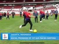 Seru! Sri Mulyani & Delegasi G20 Joging & Makan Kerak Telor