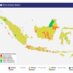 Warga +62 Waspada! Zona 'Bebas' Covid-19 RI Kian Terkikis