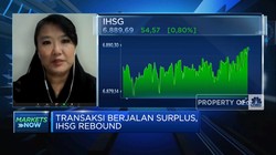 Transaksi Berjalan Surplus, IHSG Sesi I Sukses Rebound