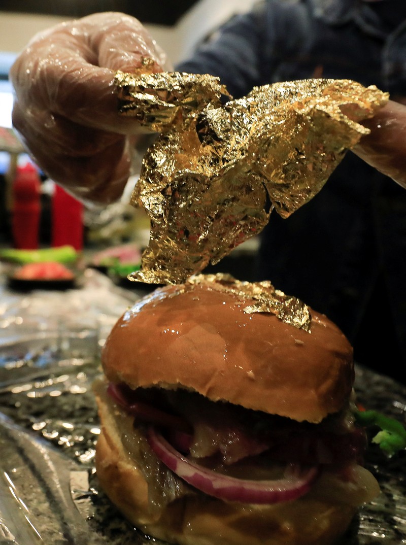 EGYPT-FOOD/FESEEKH The gold leaf sprinkled