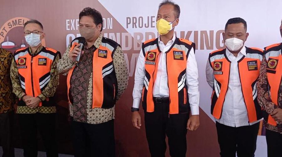 Groundbreaking perluasan smelter tembaga PT Smelting di Gresik, Jawa Timur. Doc PT Smelting.