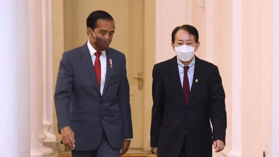 Presiden Jokowi Bertemu Pimpinan ADB di Istana Bogor (Lukas Biro Pers Kepresidenan RI)