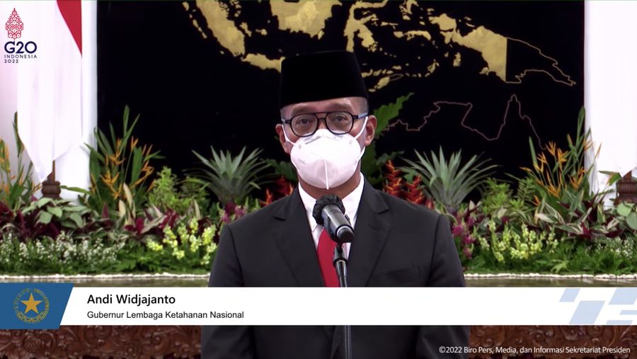 Andi Widjayanto (Tangkapan layar youtube Setpres RI)