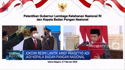 Jokowi Lantik Arief Prasetyo Adi Jadi Kepala Badan Pangan