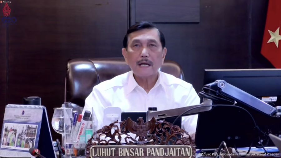 Keterangan Pers Menteri terkait Hasil Ratas PPKM, Jakarta, (21/2/2022) (Tangkapan layar Youtube Sekpres RI)