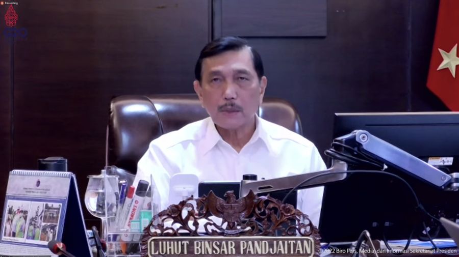 Keterangan Pers Menteri terkait Hasil Ratas PPKM, Jakarta, (21/2/2022) (Tangkapan layar Youtube Sekpres RI)