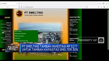 Market Bites: PT Smelting Tambah Investasi Kapasitas Smelter