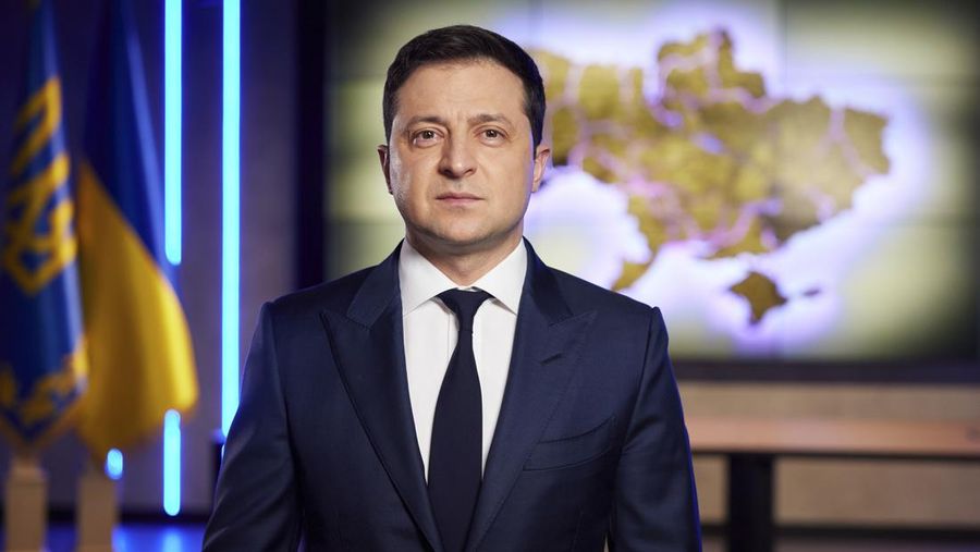 Presiden Ukraina Volodymyr Zelenskyy (Ukrainian Presidential Press Office via AP)