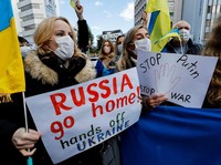 Ramai-ramai Demo Putin Tolak Perang di Ukraina