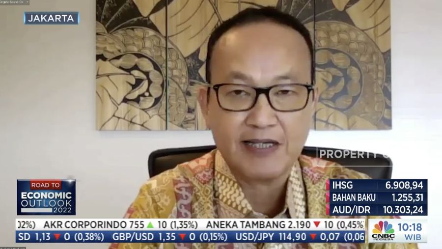 Budiman Parhusip Direktur Utama PHE dalam acara Energy Outlook 2022 (Tangkapan layar CNBC TV)