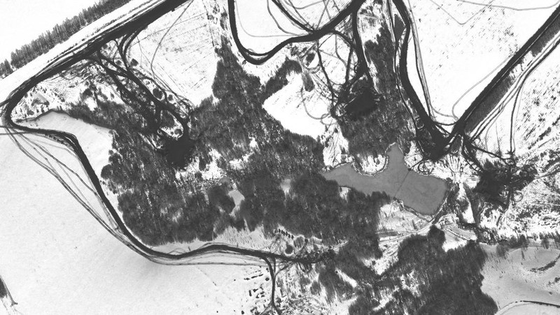 Citra satelit perlihatkan pasukan baru Rusia di dekat Ukraina. (via REUTERS/MAXAR TECHNOLOGIES)