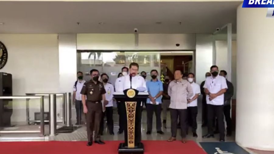 Konfres kejagung RI, Kamis, (24/2/2022) (Tangkapan layar Youtube Kejaksaan RI)