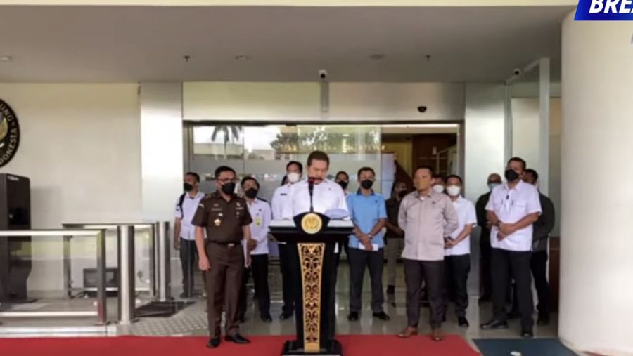 Konfres kejagung RI, Kamis, (24/2/2022) (Tangkapan layar Youtube Kejaksaan RI)