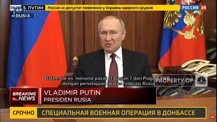 Perang Rusia-Ukraina Dimulai  (CNBC Indonesia TV)