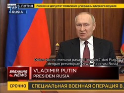 Operasi Militer Putin, Perang Rusia-Ukraina Dimulai